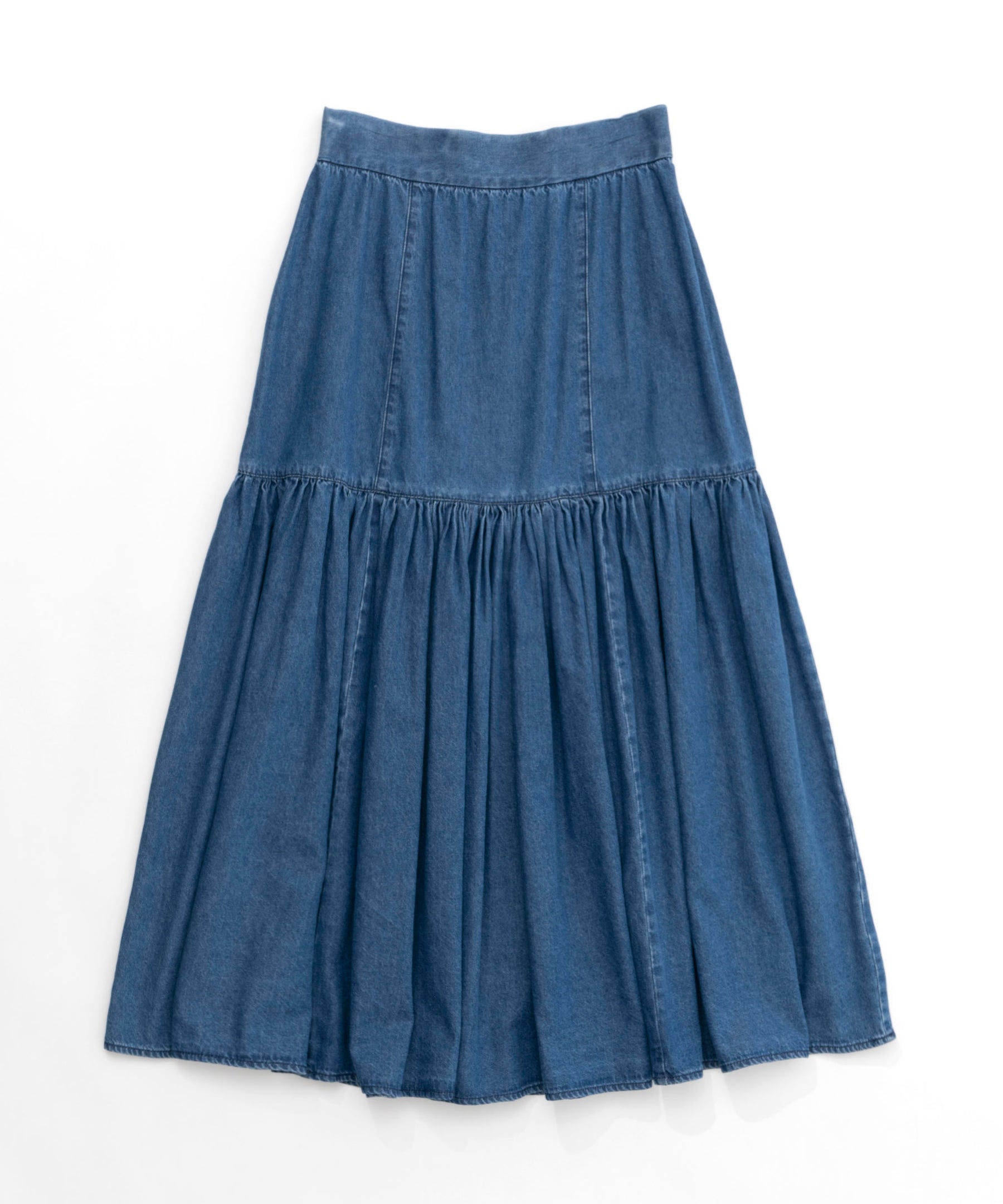 SALE】Denim Maxi Skirt