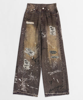 【25SPRING PRE-ORDER】Denim Print Pants