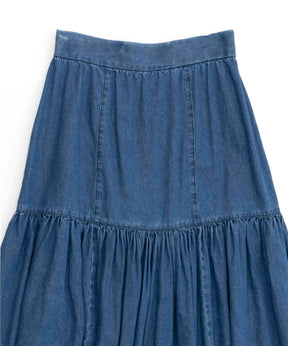 【SALE】Denim Maxi Skirt