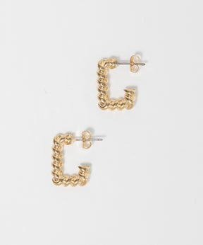【26AUTUMN PRE-ORDER】Twist Square Earrings