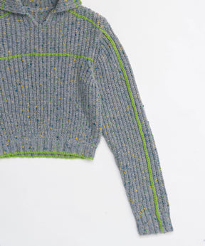 【24AUTUMN PRE-ORDER】Nep Yarn Linking Knit Tops