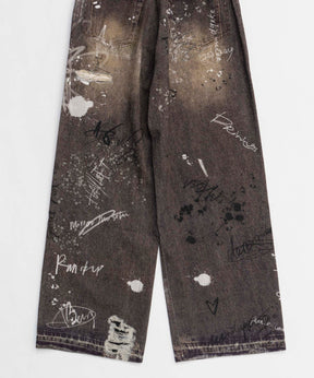 【25SPRING PRE-ORDER】Denim Print Pants