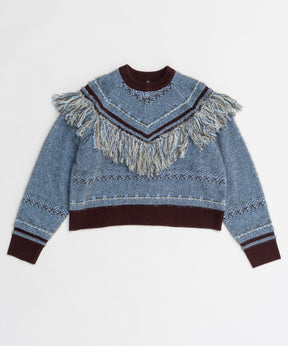 Fringe Feather Knit
