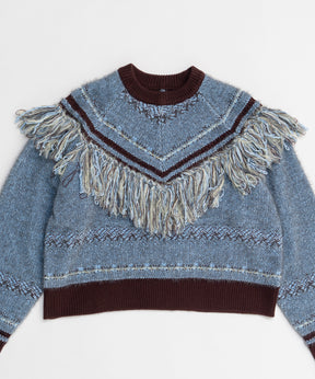 Fringe Feather Knit