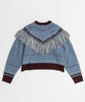 Fringe Feather Knit