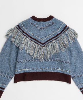 Fringe Feather Knit