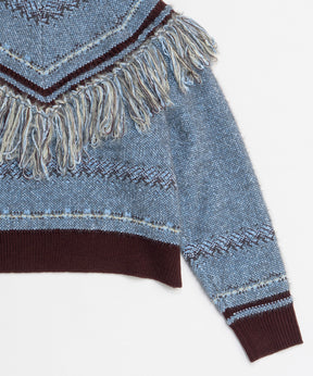 Fringe Feather Knit