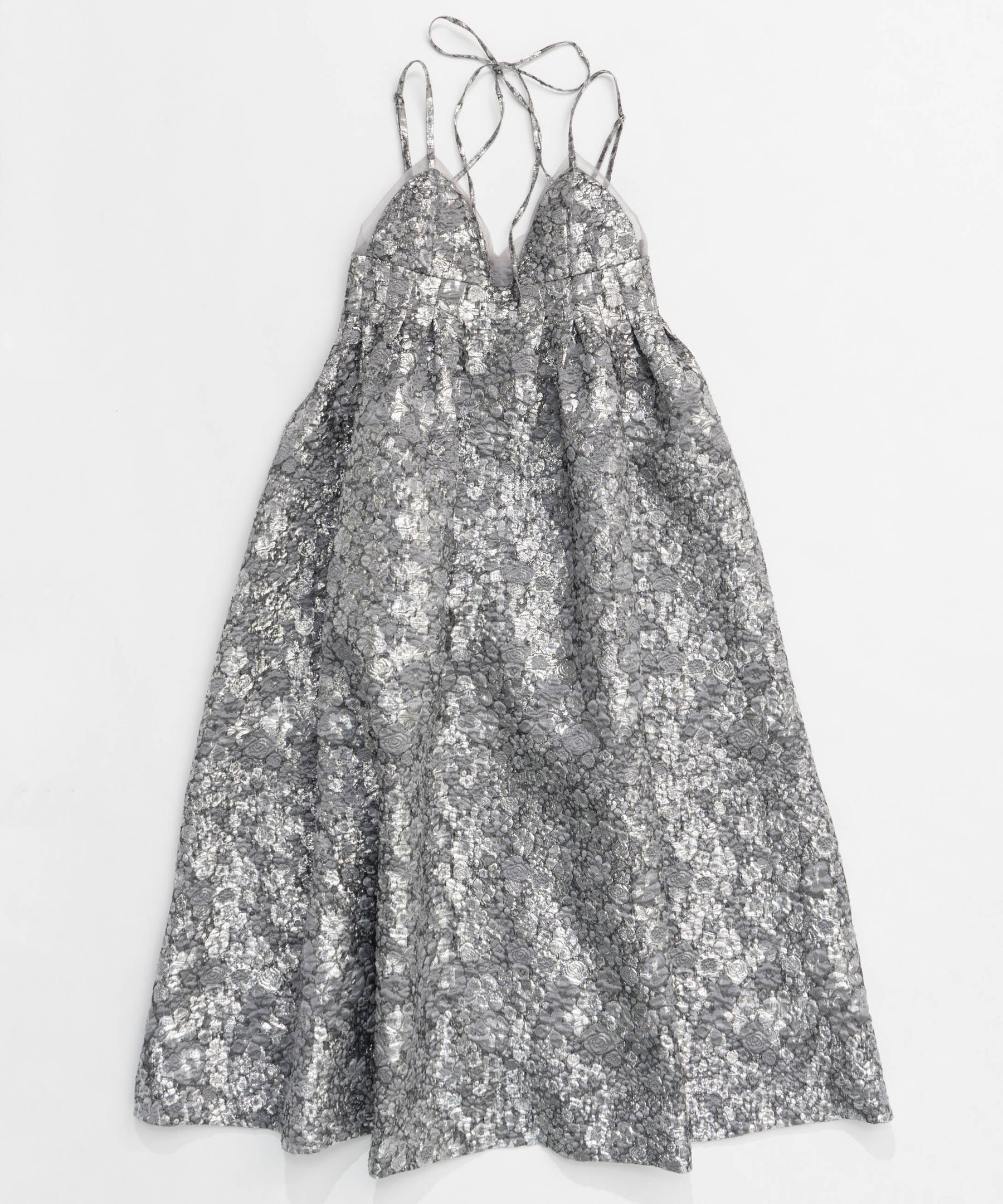 【25SPRING PRE-ORDER】Lame Jacquard Volume Silhouette Dress