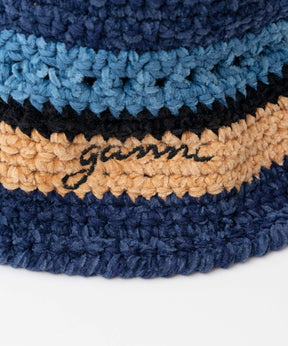 [Ganni] Crochet Mix Bucket Hat