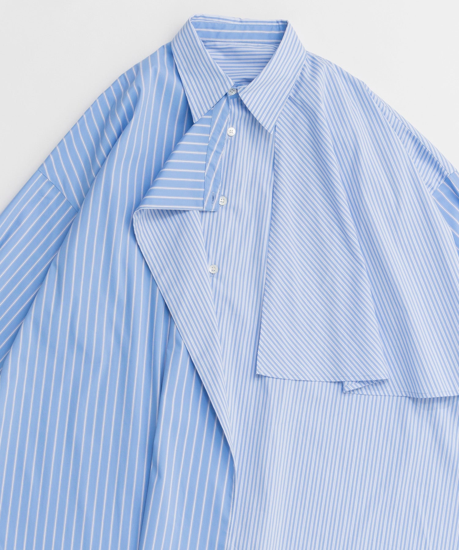 【26SPRING PRE-ORDER】Asymmetrical drape shirt