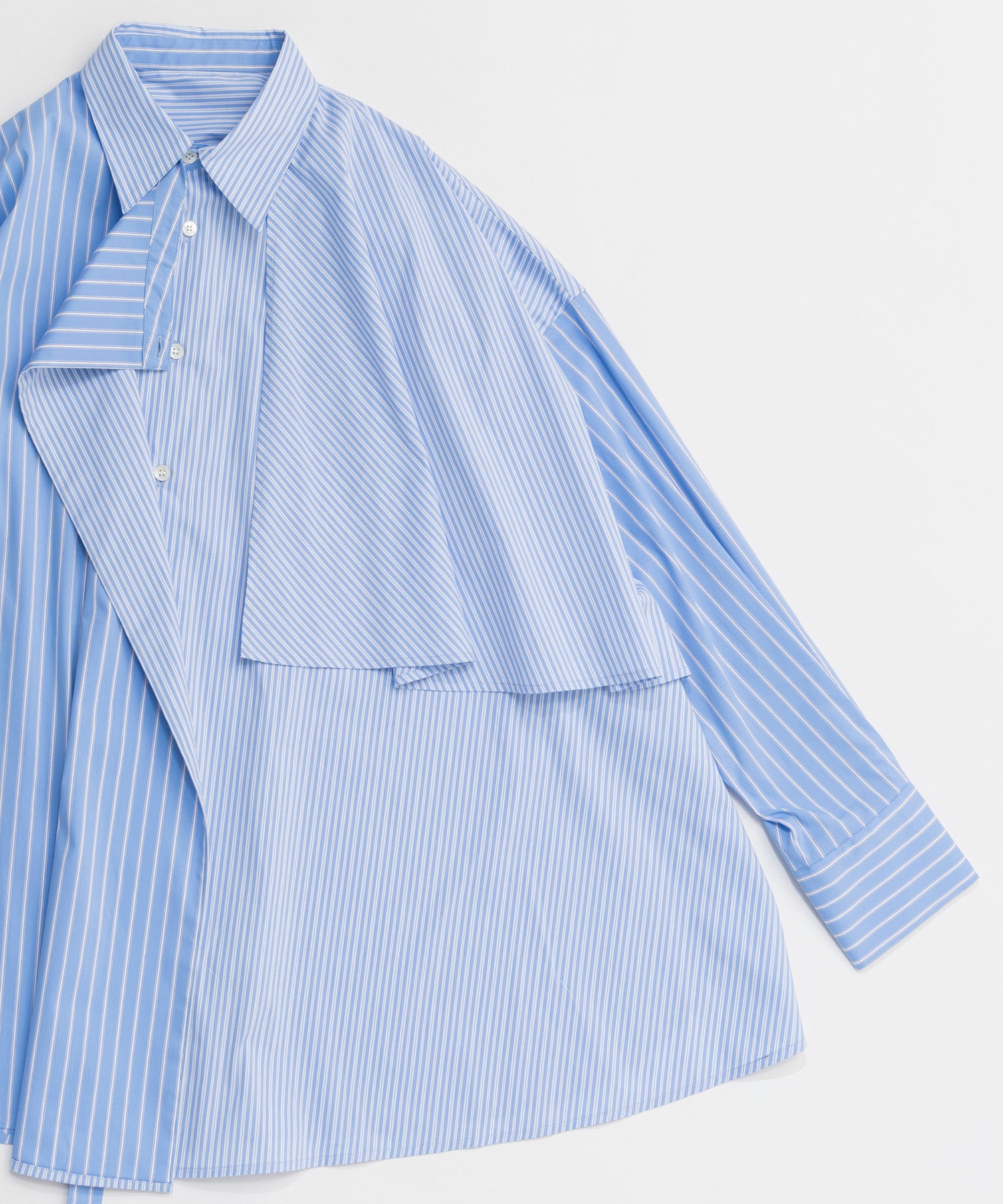【26SPRING PRE-ORDER】Asymmetrical drape shirt