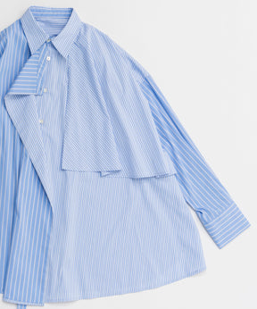 【26SPRING PRE-ORDER】Asymmetrical drape shirt