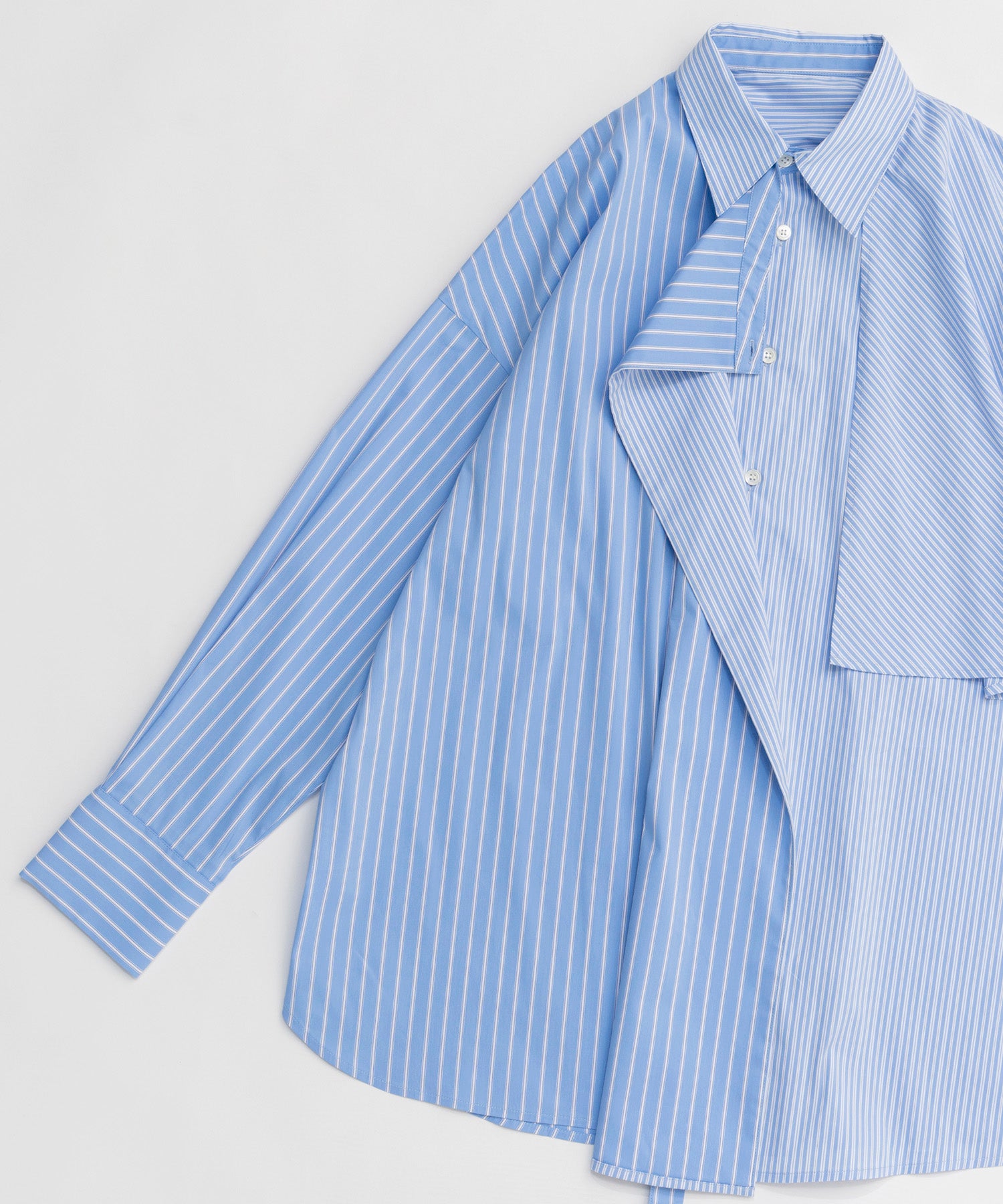 【26SPRING PRE-ORDER】Asymmetrical drape shirt