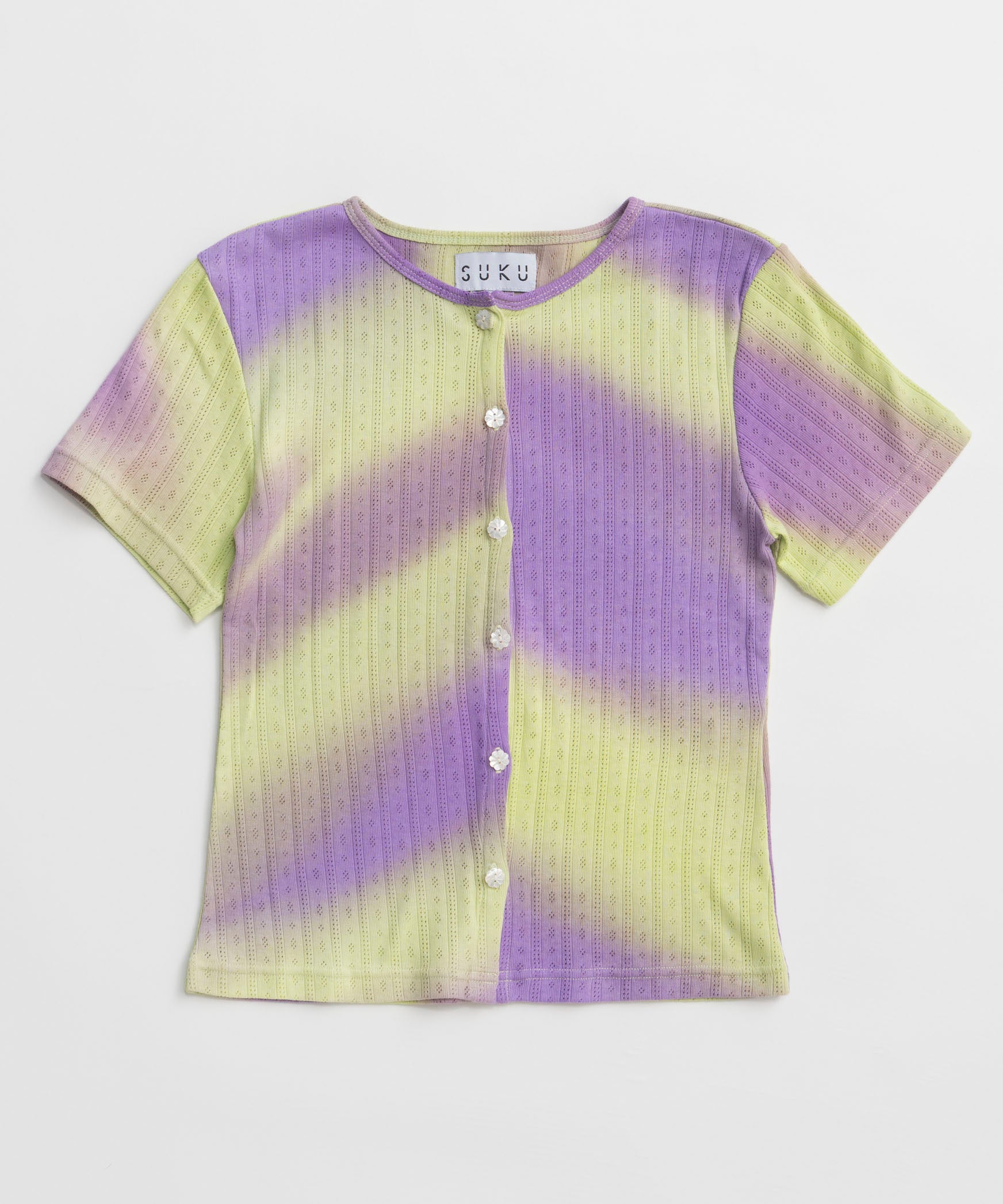 【SUKU HOME】POINTELLE SHORT SLEEVE CARDI