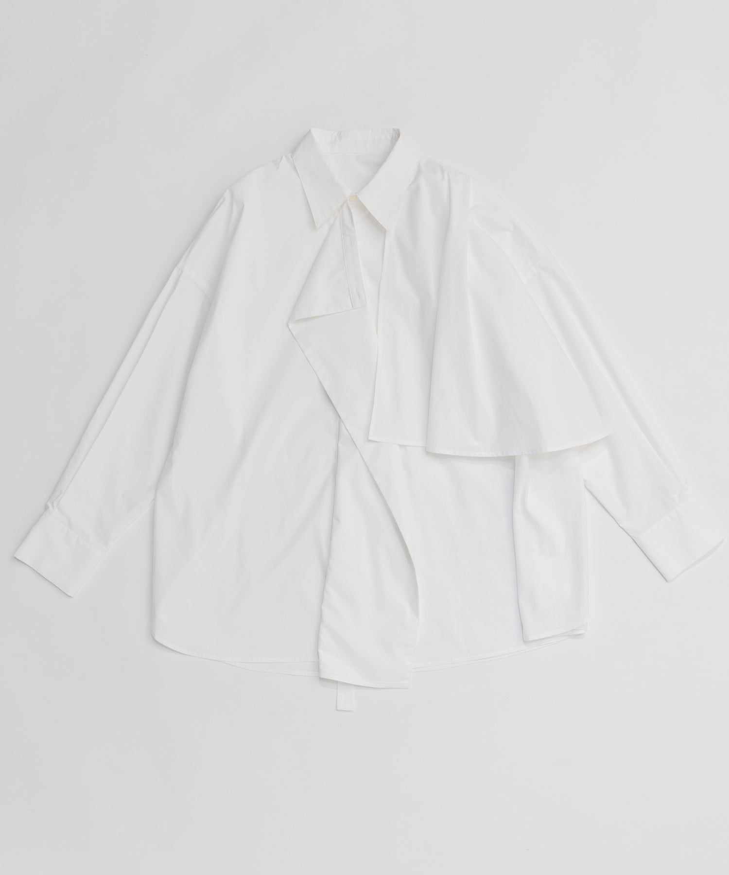 【26SPRING PRE-ORDER】Asymmetrical drape shirt
