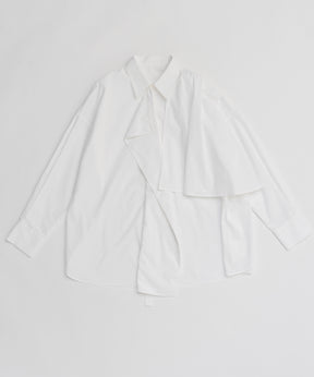 【26SPRING PRE-ORDER】Asymmetrical drape shirt