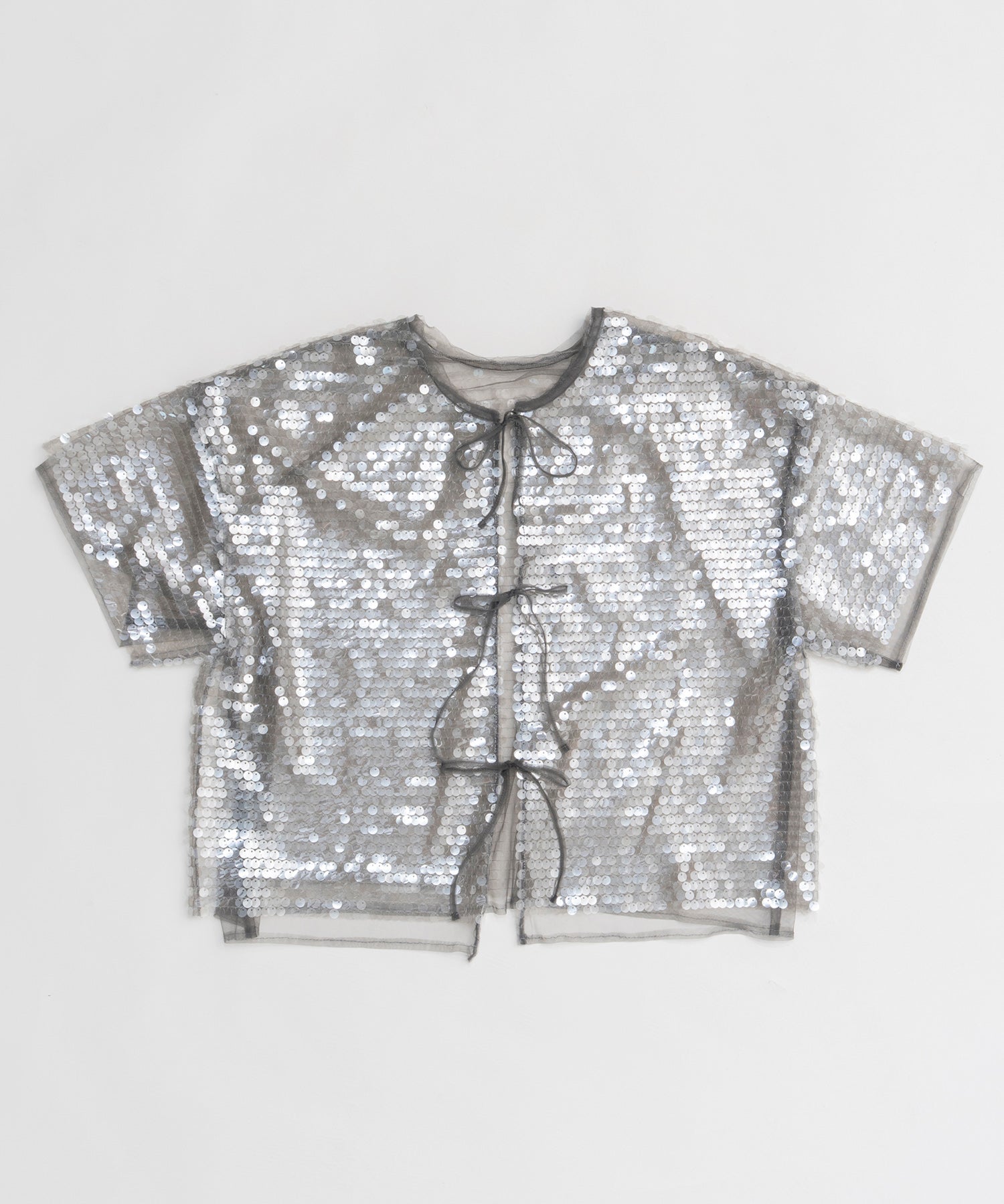 [26SPRING PRE-ORDER] 시어 스팽글 오버 티셔츠