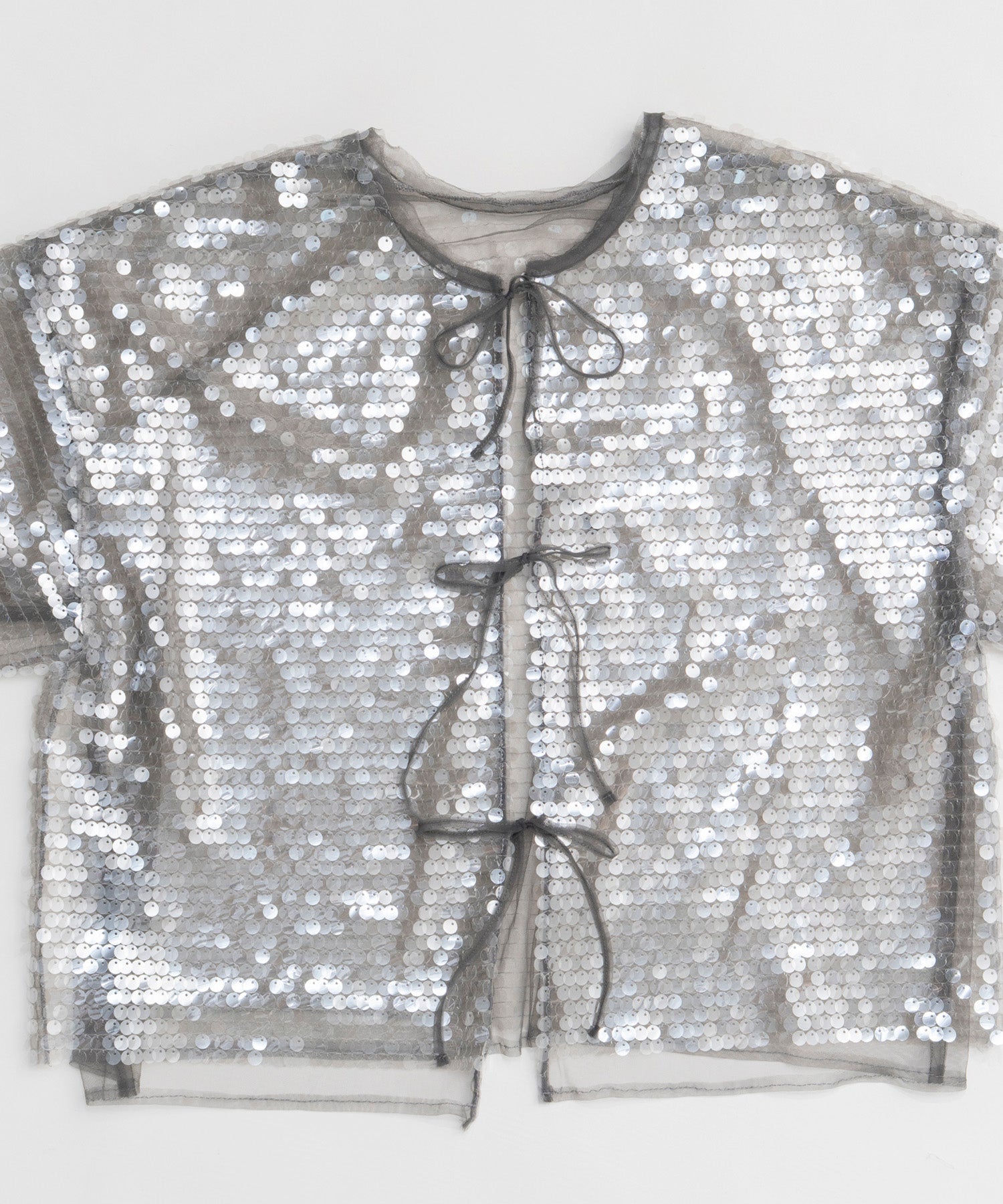 [26SPRING PRE-ORDER] 시어 스팽글 오버 티셔츠