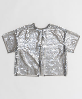 [26SPRING PRE-ORDER] 시어 스팽글 오버 티셔츠