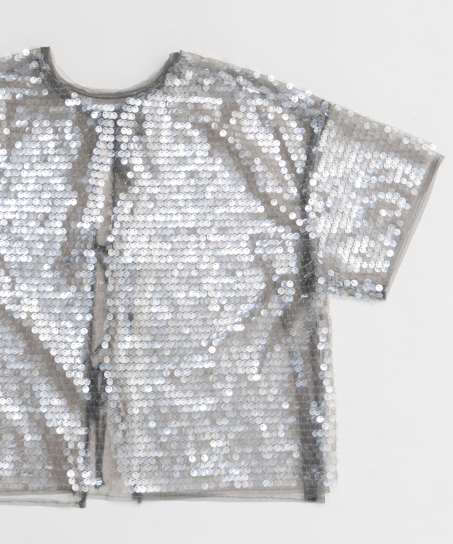 [26SPRING PRE-ORDER] 시어 스팽글 오버 티셔츠