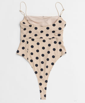 【26SPRING PRE-ORDER】Cup-in Dot Bodysuit
