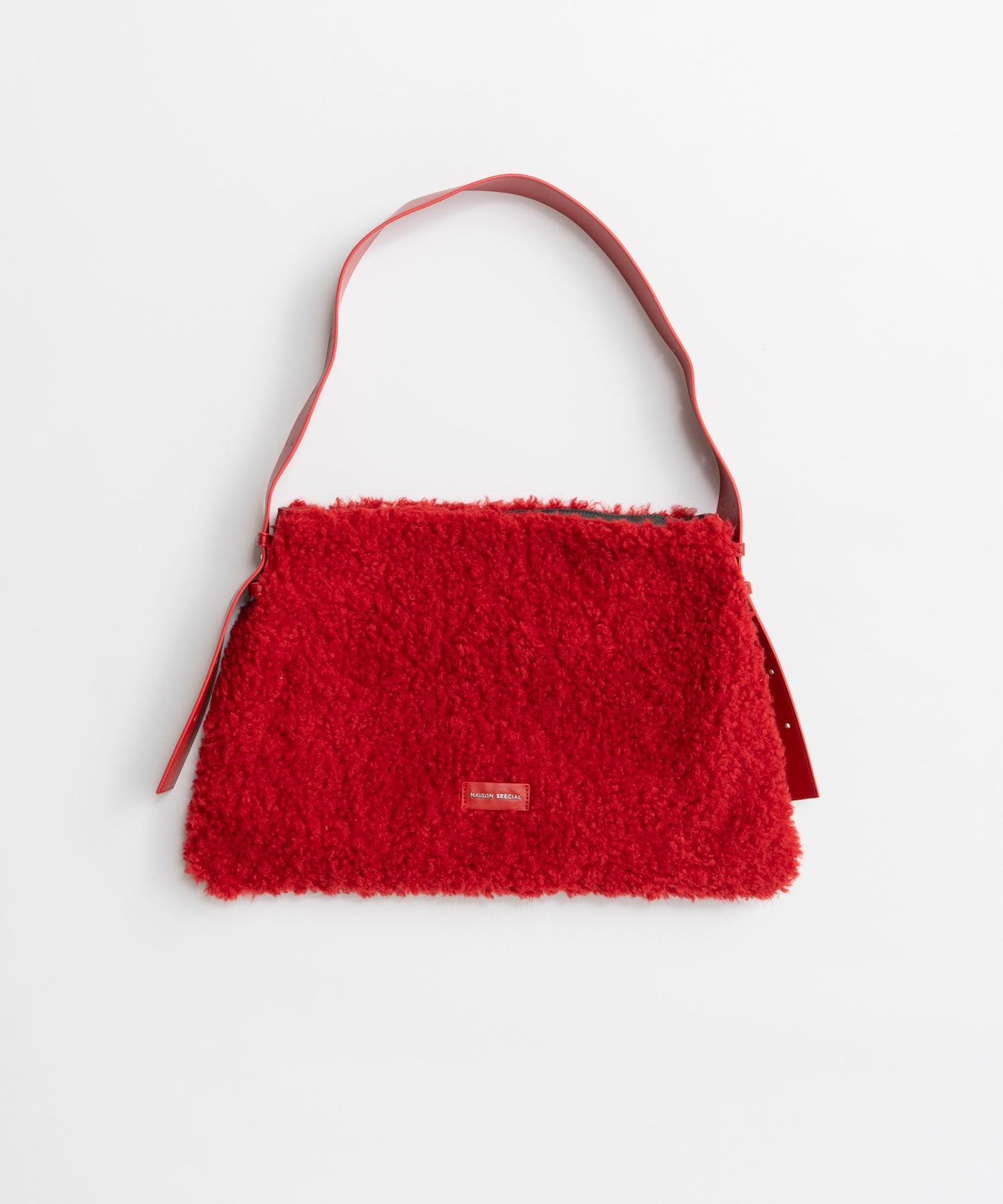 【26AUTUMN PRE-ORDER】Fur Like Square Tote Bag