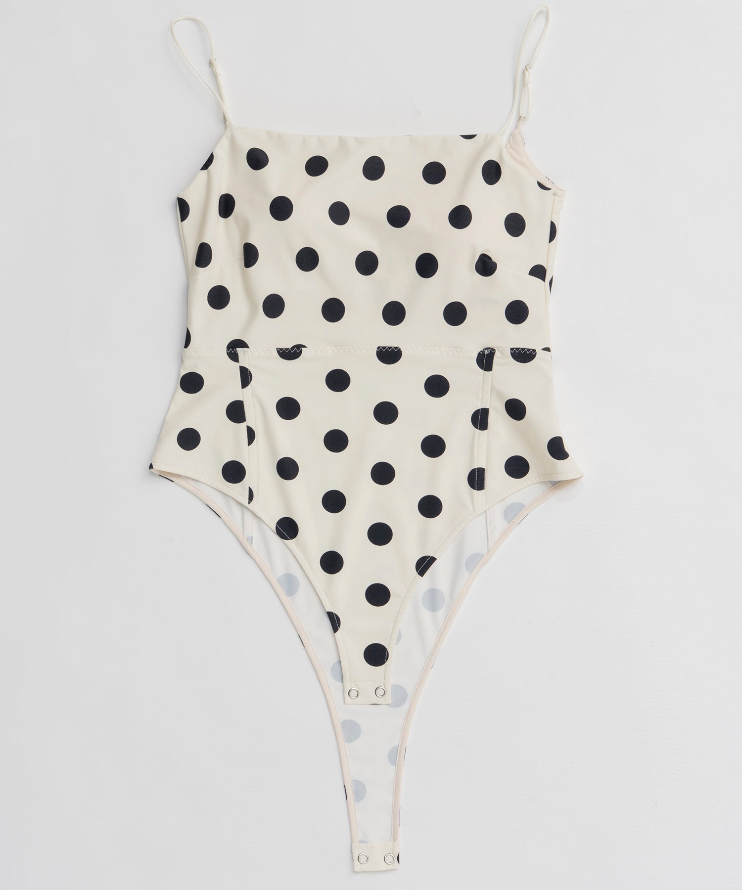 【26SPRING PRE-ORDER】Cup-in Dot Bodysuit