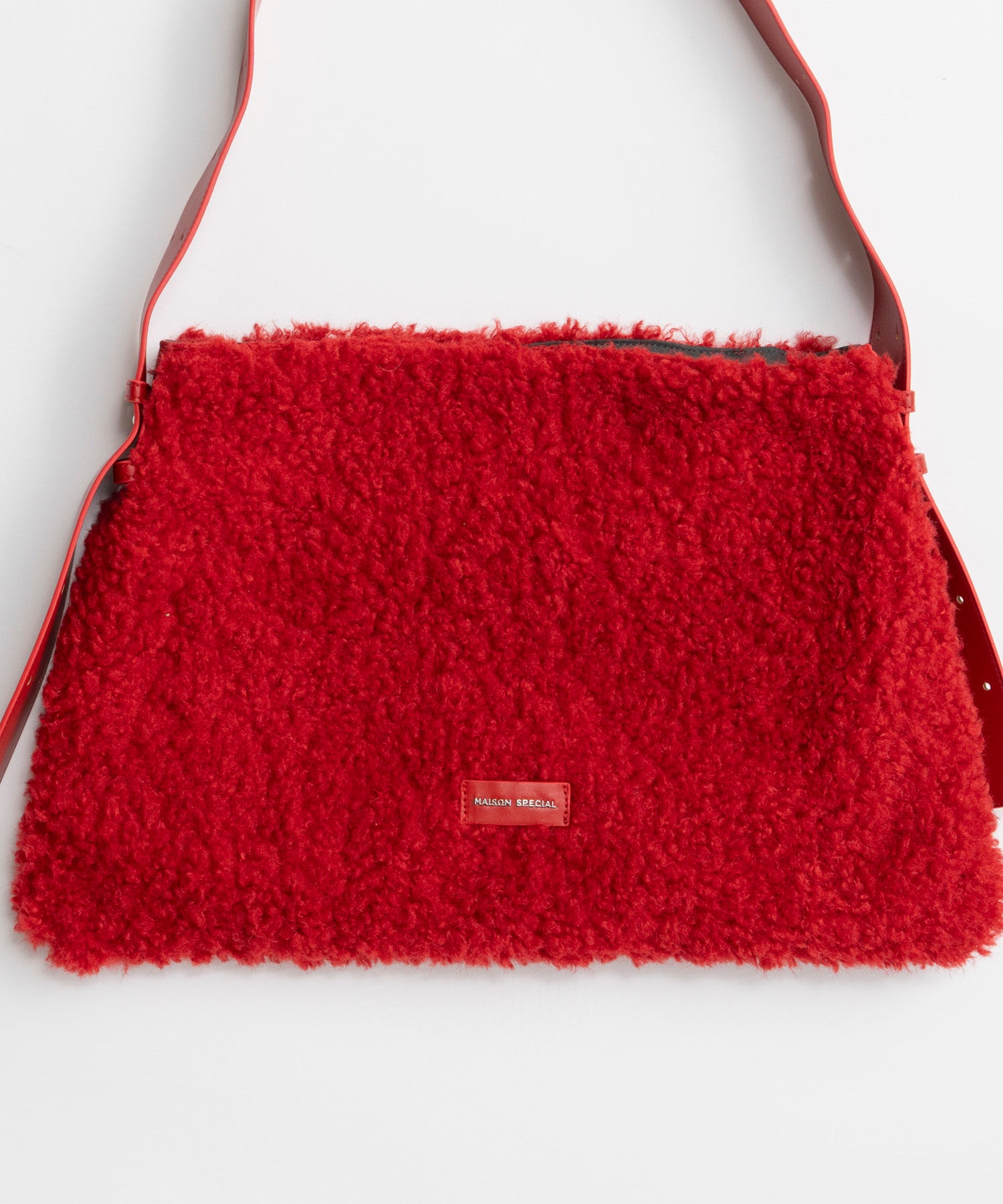 【26AUTUMN PRE-ORDER】Fur Like Square Tote Bag
