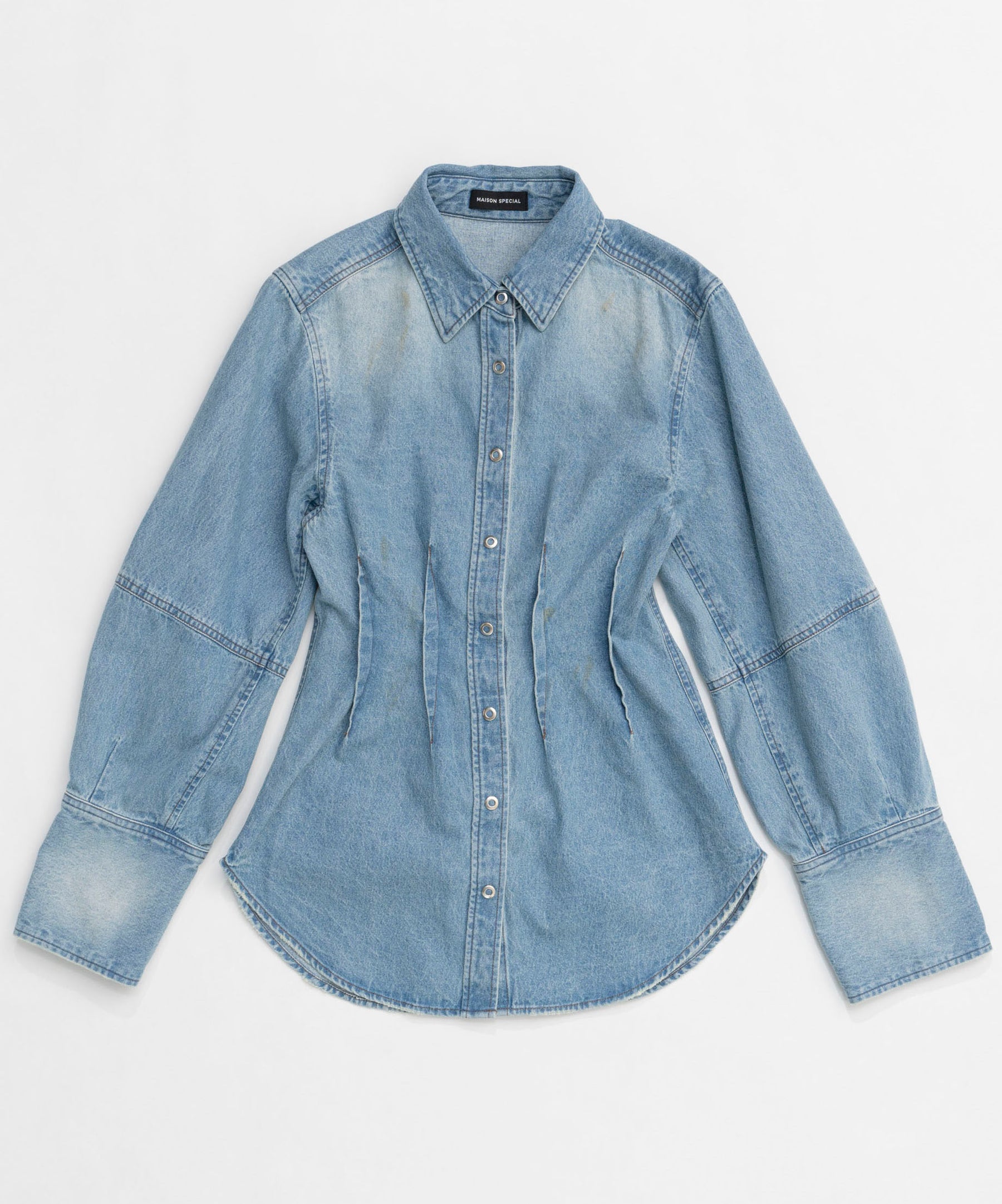 【25SPRING PRE-ORDER】Waist Sharp Denim Shirt