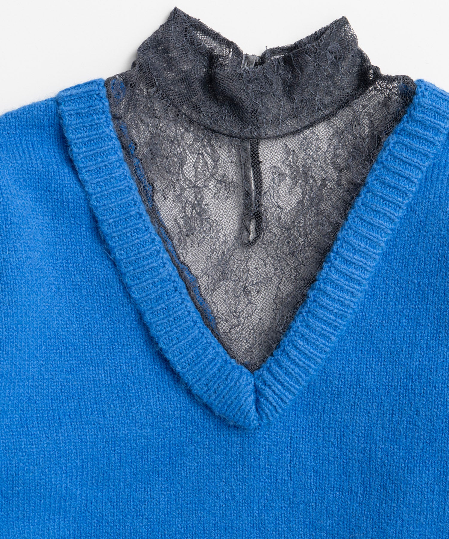【26WINTER COLLECTION】Lace Docking Knit Top