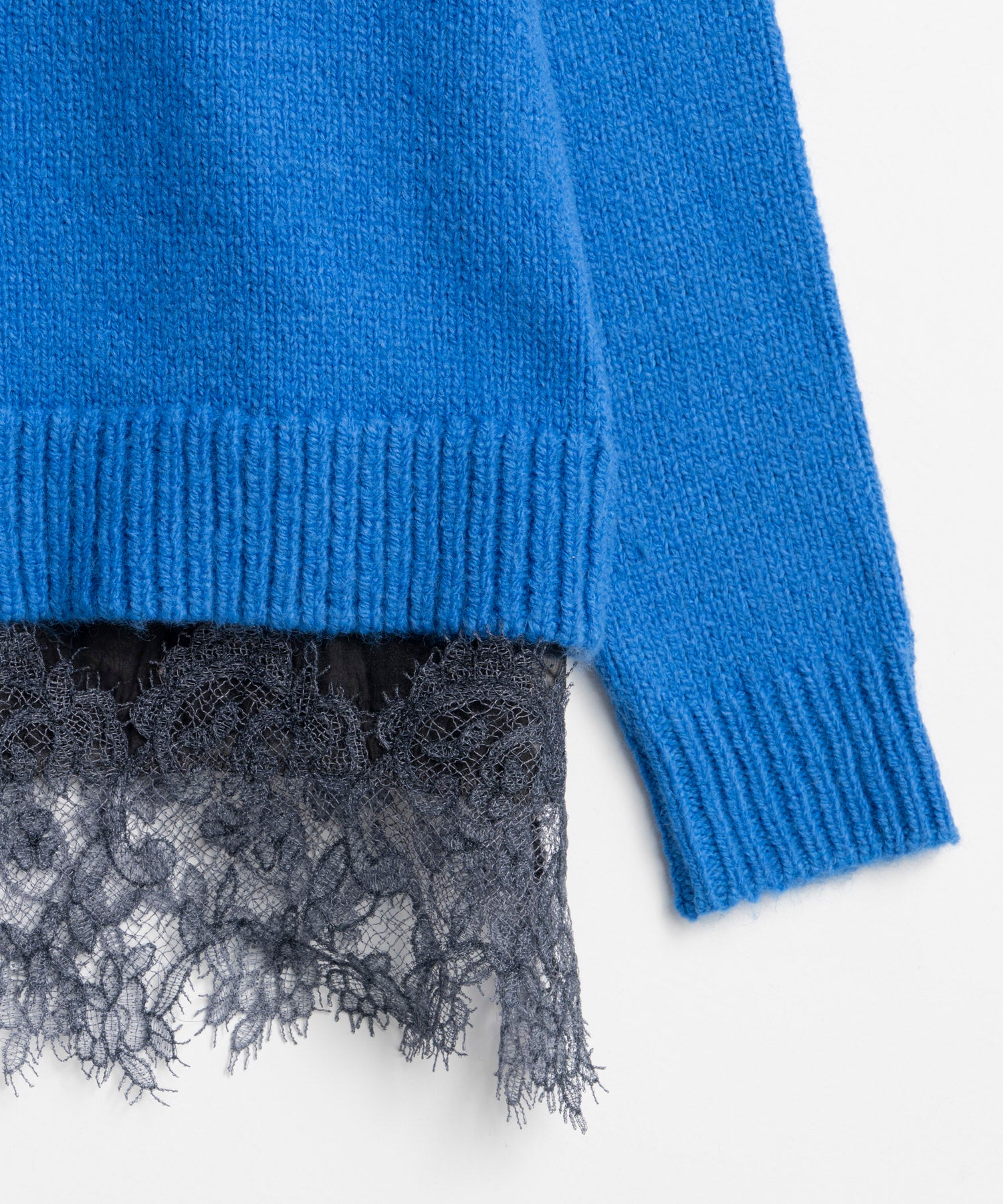【26WINTER COLLECTION】Lace Docking Knit Top