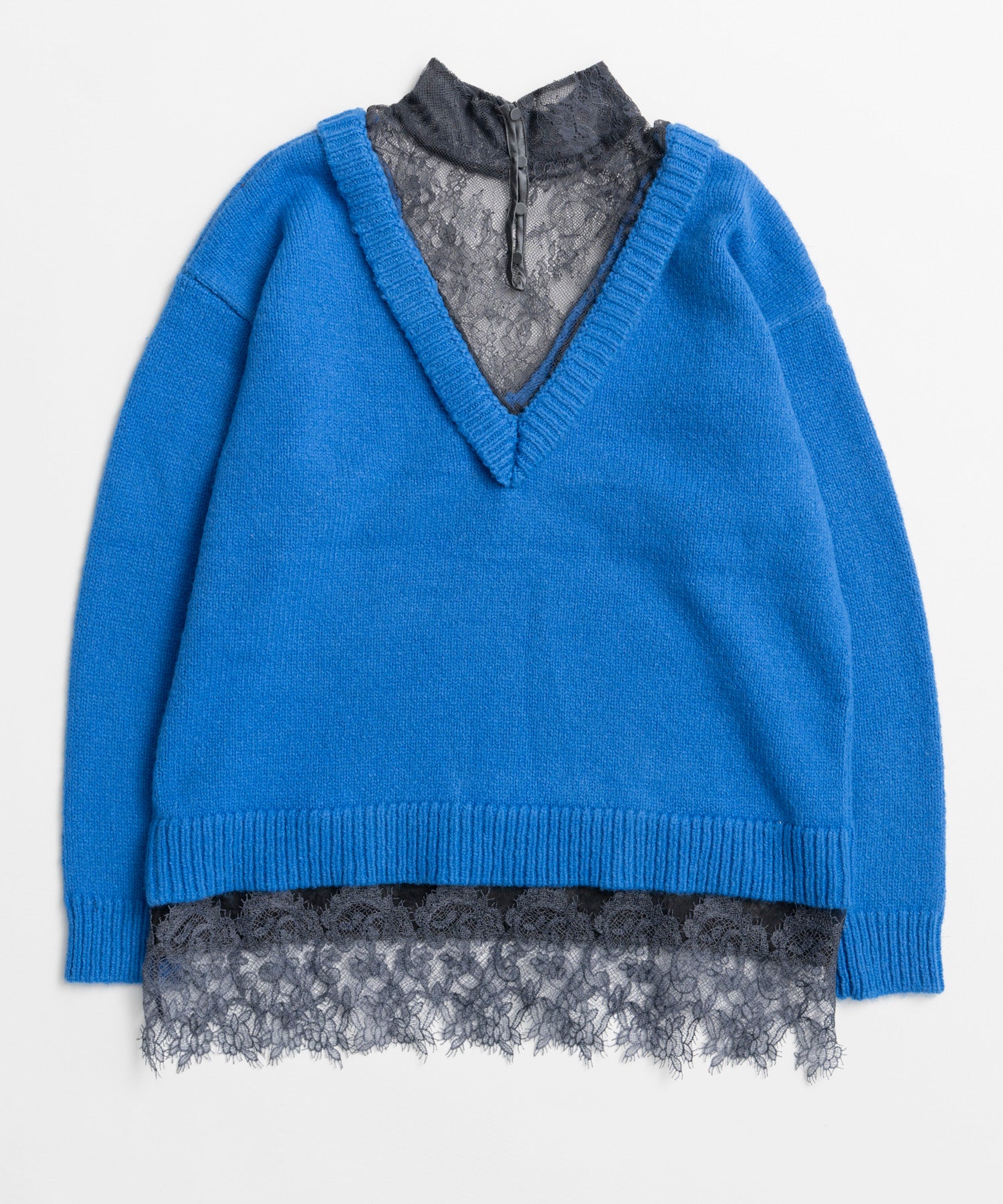 【26WINTER COLLECTION】Lace Docking Knit Top