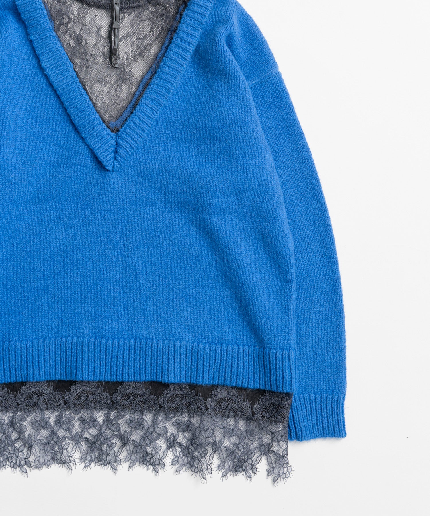 【26WINTER COLLECTION】Lace Docking Knit Top