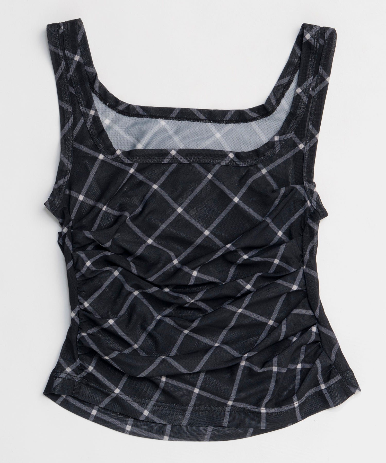 【26SPRING PRE-ORDER】Three-Piece Sheer Polo Top