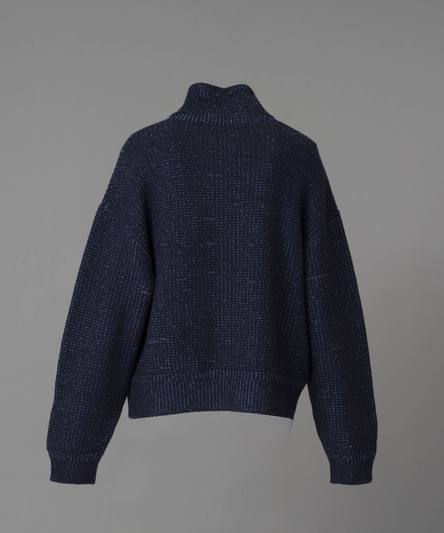 [24AW Pre-Order] Prime-Over Wool Mixed Half Zip Rib Knit Pullover