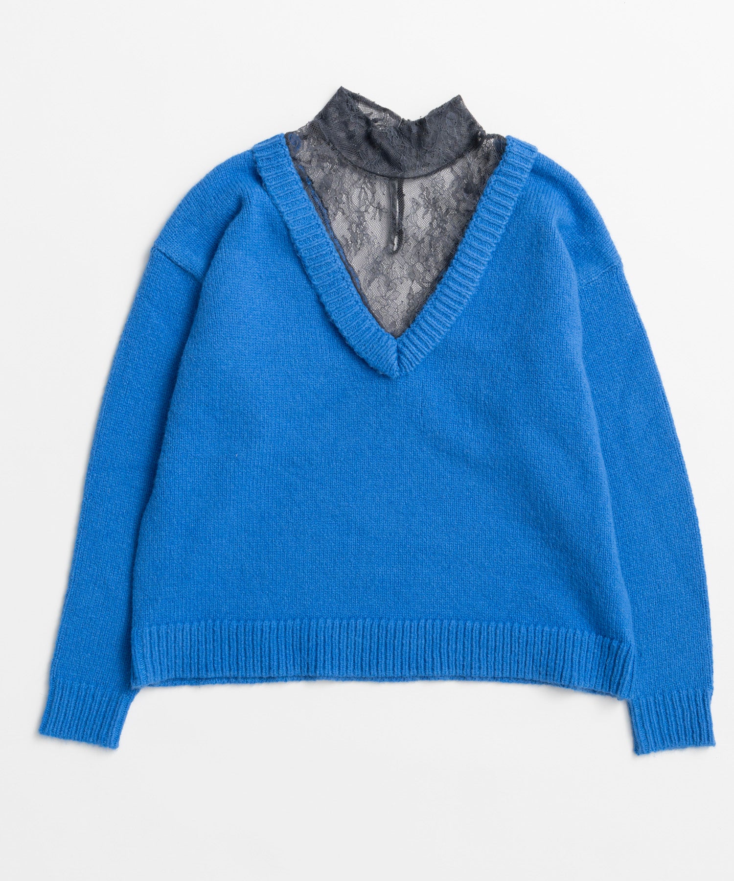 【26WINTER COLLECTION】Lace Docking Knit Top