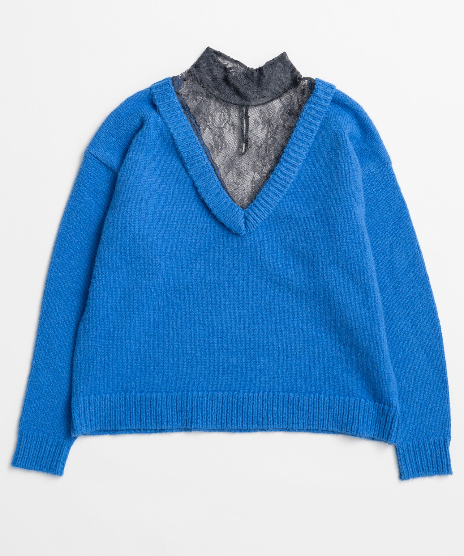 【26WINTER COLLECTION】Lace Docking Knit Top