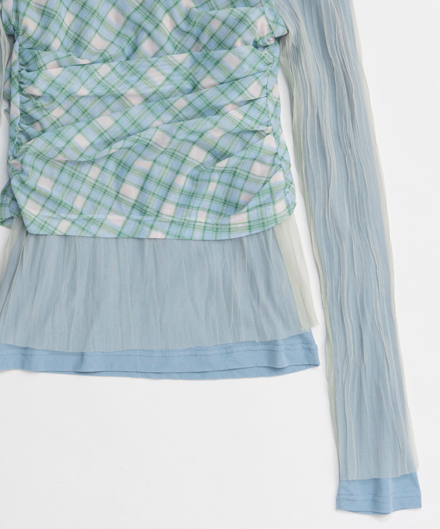 【26SPRING PRE-ORDER】Three-Piece Sheer Polo Top