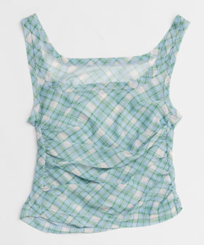 【26SPRING PRE-ORDER】Three-Piece Sheer Polo Top