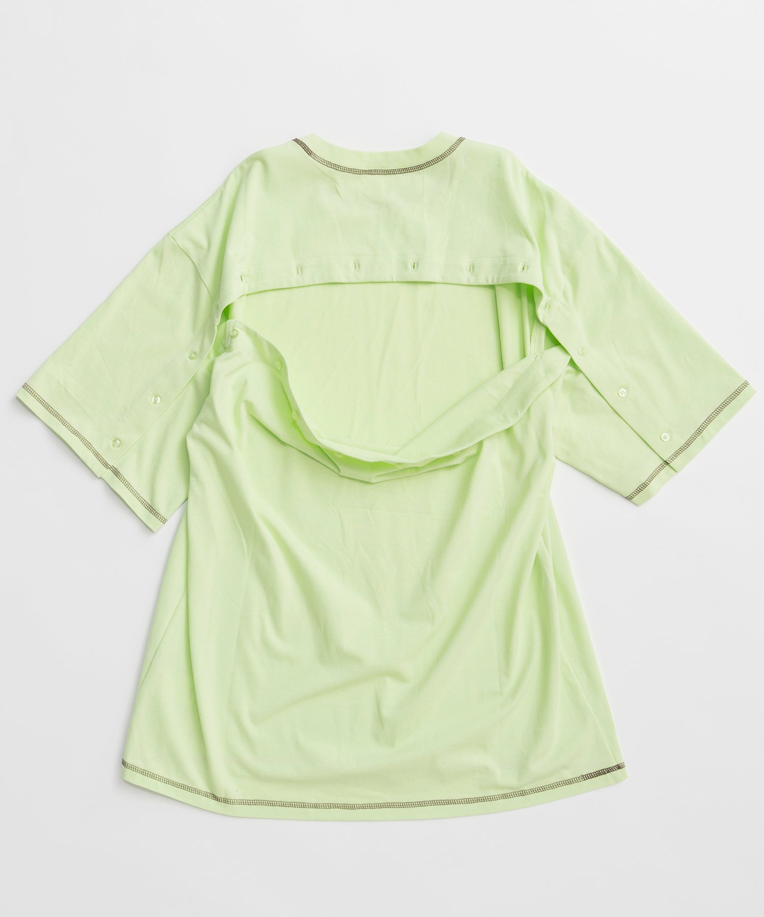 Multi-Way Color Stitch Over T-Shirt