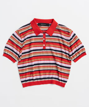 【2026Summer PRE-ORDER】Sheer Border Knit Polo