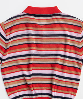 【2026Summer PRE-ORDER】Sheer Border Knit Polo