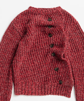 【26WINTER PRE-ORDER】Asymmetrical Frill Cardigan