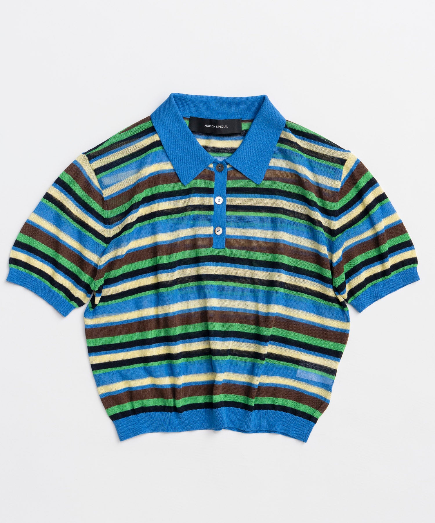 【2026Summer PRE-ORDER】Sheer Border Knit Polo