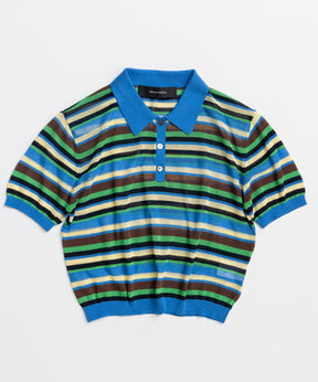 【2026Summer PRE-ORDER】Sheer Border Knit Polo