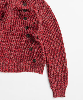 【26WINTER PRE-ORDER】Asymmetrical Frill Cardigan