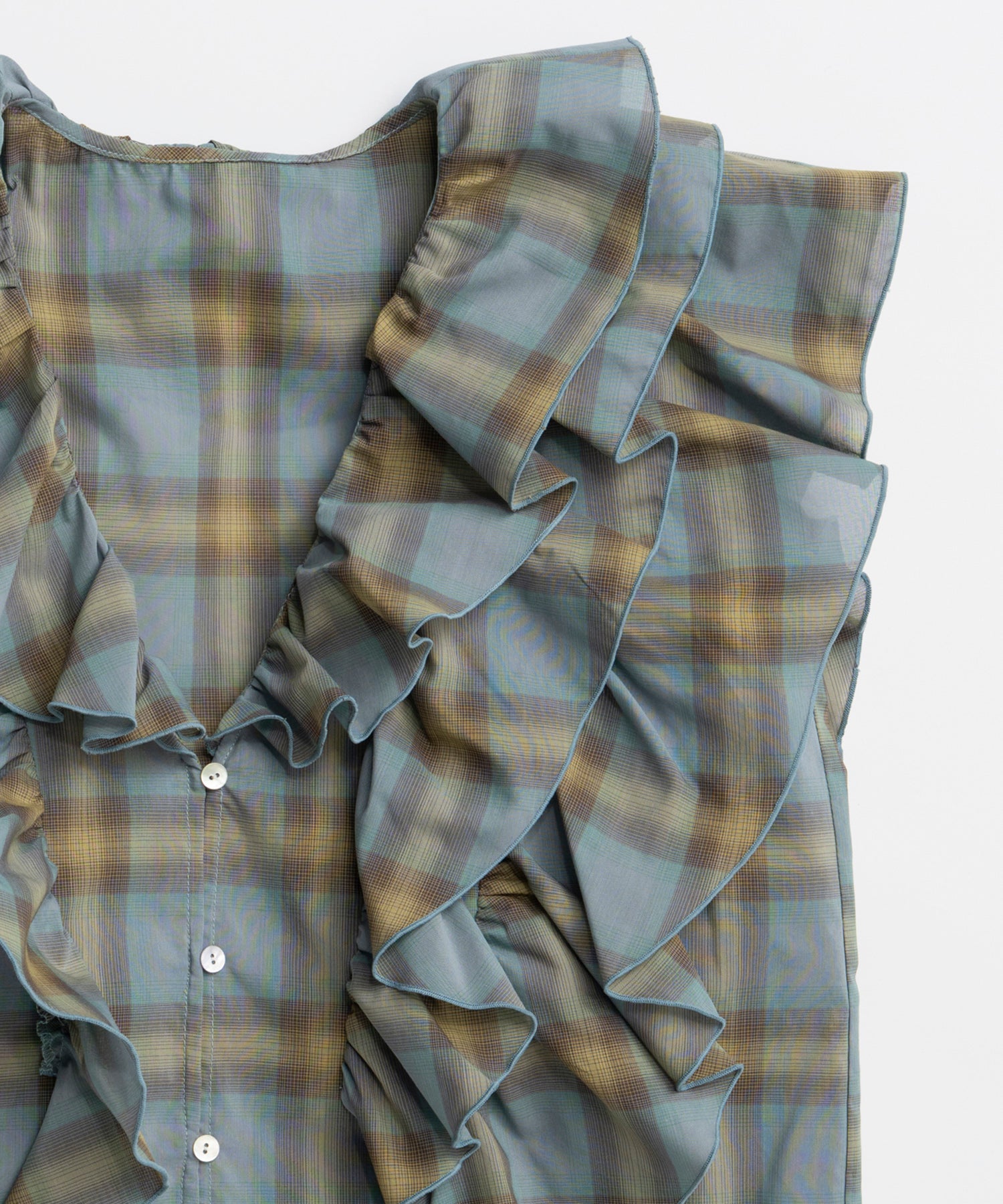 [2026Summer PRE-ORDER] Ruffle Check Shirts