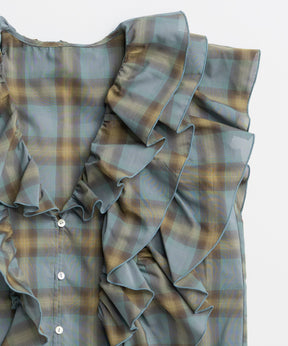 [2026Summer PRE-ORDER] Ruffle Check Shirts