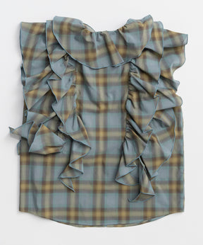 [2026Summer PRE-ORDER] Ruffle Check Shirts