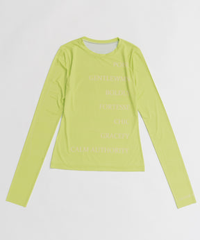 [26SPRING PRE-ORDER] Logo Sheer Top